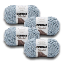 Fil de polyester Bernat Blanket n 6 Super Bulky, Blue Fog Twist, 300 g (10,5 oz), 200 m (220 yards) (paquet de 4)