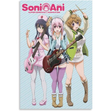 Pôster de anime AVOI Soni-ANI Super Sonico The Animation para decoração de ambientes, arte de parede em tela, pôsteres decorativos, presentes.
