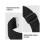 Universal Adjustable & Elastic Nylon Watch Strap - 20mm Black 2