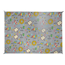 XIUH Waterproof Sandproof Outdoor Pocket Blanket - Picnic, Beach, Travel Mat, Festival Mat, Park Blanket (E)