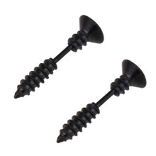 Funny Screw Shape Ear Studs Cool Double-Sided Earrings Fashion Jewelry Gift