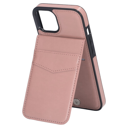 Capa carteira completa para iPhone 13, em couro premium com fecho magnético, suporte e porta-cartões para celulares de 6,1 polegadas. 2