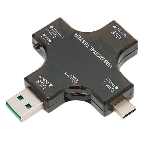 Δοκιμαστής USB, μετρητής ισχύος και χρονισμού, οθόνη τάσης και ρεύματος για 2