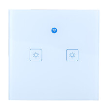 Geavanceerde lichtschakelaar, innovatief aanraakpaneel met spraakbediening, ronde voet voor eenvoudige vervanging, beheer op afstand via wifi,