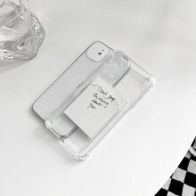Husă personalizată la modă pentru iPhone 11, design transparent cu slot pentru carduri pentru 1-2 carduri, carcasă moale transparentă