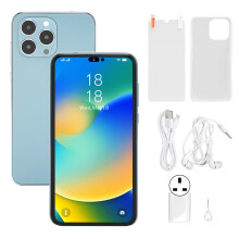 Celular 5G desbloqueado de nível básico com tela HD e funcionalidade Dual SIM, compatível com tecnologia de desbloqueio facial e múltiplas bandas