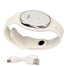 Moskito Pro armbånd, ultralyd myggmiddel med klokkefunksjon, lydløs myggavviser justerbar for alle størrelser, støtter tre gir