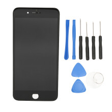 Kit de reparación de pantalla para iPhone 7 Plus, bandeja para tarjeta SIM dual, reemplazo de pantalla táctil con conjunto de pantalla completo,