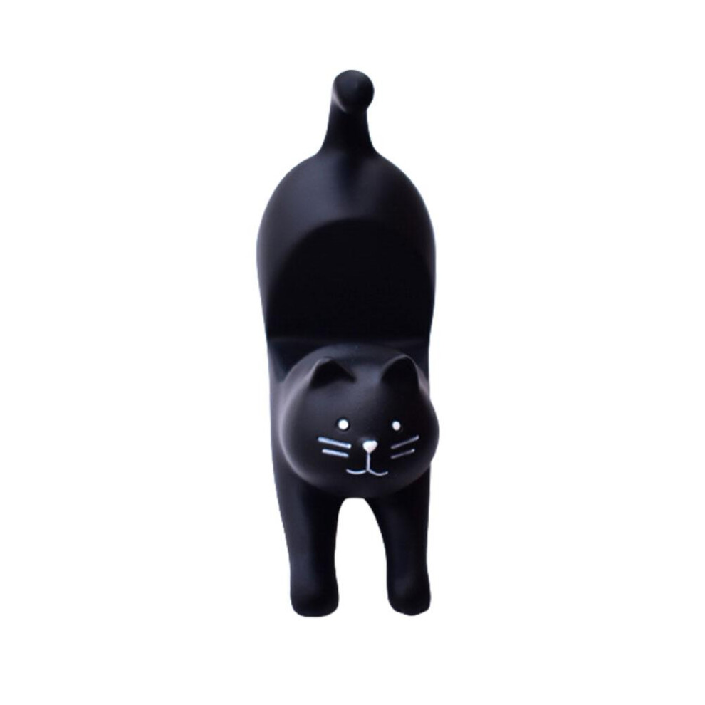 Adorable Desktop Companion, Lifelike Design, For Mobile Devices, Cute Stretching Cat Smartphone Stand With Unique Design Odorless Non Toxic 9176269864095