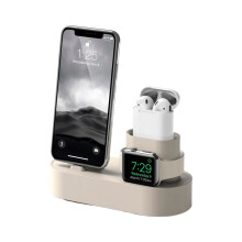 Odolný materiálový stojan pro Apple Watch Ultra2Ultra SE2SE10 9 8 7 6 5 4 3 2Series, elegantní stylový vzhled (16x7x8cm)