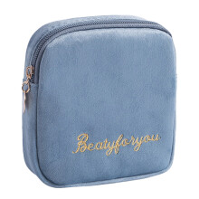 Portable Period Kit, Reusable Sanitary Napkin Pads Storage Bag with Soft Touch Velvet, Suitable For Girls, Ladies, Women, Convenient To Carry And Use,