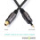 Καλώδιο ήχου Toslink σε Mini Toslink με επιχρυσωμένο 24K ψηφιακό οπτικό S/PDIF και μεταλλικές 2