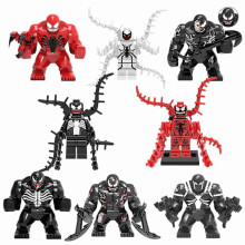 Zestaw 8 figurek akcji z klockami kolekcjonerskimi, 1,77-2,8 cala, zestaw minifigurek Venom (FMY)