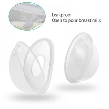 Prettyui Protectores de Pezón (Paquete de 2), Copas de Lactancia y Recolector de Leche, Protegen los Pezones Doloridos, Recogen las Pérdidas,