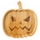 Πακέτο 2 πιάτων για μπισκότα Halloween, ξύλινο πιάτο με κολοκύθα και φαντάσματα Halloween 2
