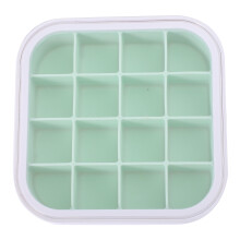 16Grid silikónová forma na ľadové kocky, nápojová forma na odlievanie ľadových kociek s viečkom