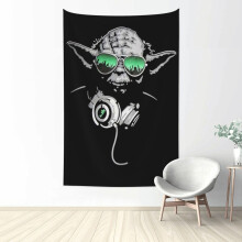 Yoda-seinävaate, suuret seinävaatteet olohuoneeseen, makuuhuoneeseen, asuntolaan, julisteet, tausta, kodinsisustus pojille, tytöille, aikuisille,