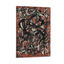 Jackson Pollock -taiteilijan julistetuloste, seinätaide, kankaalle maalattu, 8 x 12 tuumaa (20 x 30 cm), esteettinen huonelahja