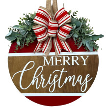 Maisíocht Doras Crochta Poaug - Ag luí leis an Nollaig, Crochadh Doras Tosaigh Adhmaid, Fleasc Dearg don Bhaile & don Chlós, Imréiteach Díola