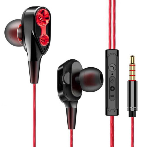 jixopn Αθλητικά Ακουστικά 3.5mm με Ακύρωση Θορύβου, Ενδώτια Στερεοφωνικά Μουσικά