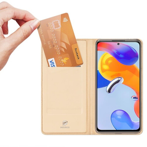 DUX DUCIS compatível com Xiaomi Redmi Note 11 Pro 5G Capa Protetora Dourada 2