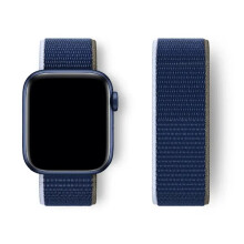 Nylonowa opaska na ramię kompatybilna z Apple Watch 40 mm 41 mm 42 mm 44 mm 45 mm 46 mm 49 mm iWatch Series 10 9SE 7 6 5 4 Ultra 2 Dark Sea Blue
