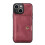 Compatível com iPhone 15 - Capa carteira de couro com suporte magnético marrom 3