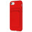 Capa elegante com compartimento para cartão - compatível com iPhone SE 2020 (Vermelho) 1