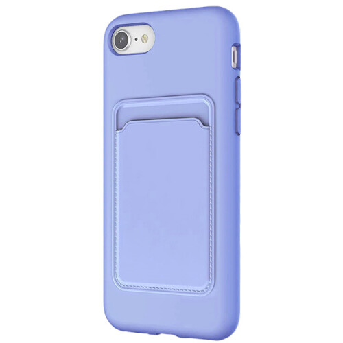 Capa elegante com compartimento para cartão - compatível com iPhone SE 2020 (Vermelho) 2