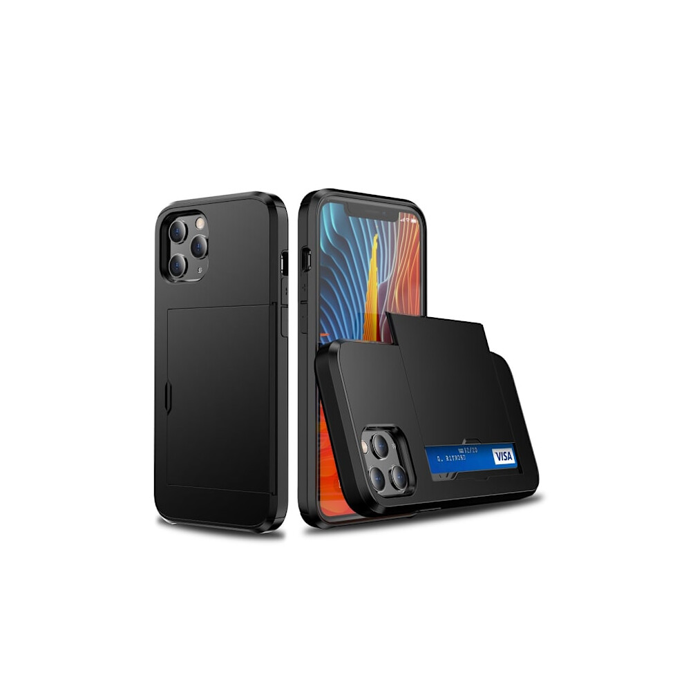 Case With Card Slot Compatible With Iphone 12 Mini Black 9773935966758