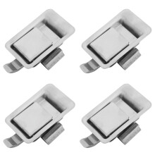 4 serrature a incasso in acciaio inox, mini serrature a leva per maniglia, ideali per camper, roulotte, armadietti, cassette degli attrezzi, ecc.