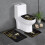 NOS_Saints Team Conjunto de 3 Tapetes de Banheiro Antiderrapantes 24x16 polegadas 1