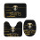 NOS_Saints Team Conjunto de 3 Tapetes de Banheiro Antiderrapantes 24x16 polegadas 4