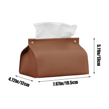 Fdksdf Tissueboxhouder van PU-leer, tissueboxhouder, Kleenex-doosorganizer voor badkamer, wastafel, nachtkastje, bureau