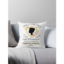 Bridgerton Spill The Tea Lady Whistledown's Society Papers Fodere per cuscini decorativi floreali Fodere per cuscini per divano 16x16 pollici