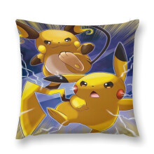 Fodera per cuscino in peluche di Pikachu, multi-misura, ultra confortevole, antimacchia e protettiva.