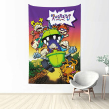 Rugrats Wandteppich, großes Banner, Wandbehang, ästhetisches Poster, Kunsthintergrund für Schlafzimmer, Wohnzimmer, Studentenwohnheim,