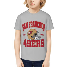 SF_49erss Boys and Girls Short Sleeve Shirt for Youth Sports Football Team for Baseball Fans Gifts