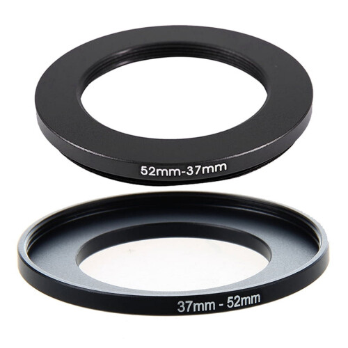 52mm-37mm Προσαρμογέας μαύρου δακτυλίου 52mm έως 37mm για κάμερα & φίλτρο φακού κάμερας