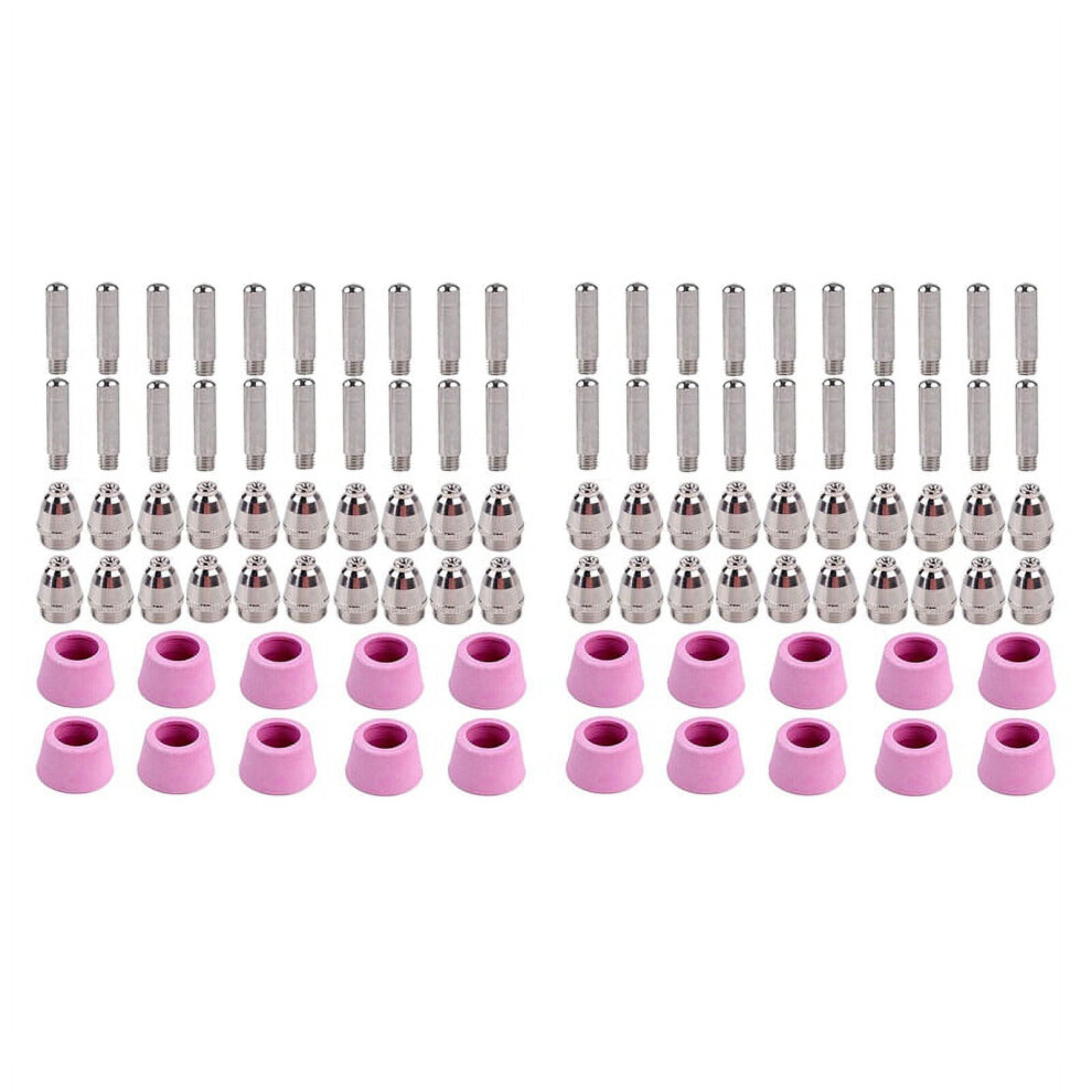 100Pcs Plasma Cutter Torch Consumables Electrode Nozzles Cups Kit For -60 Sg-55 Wsd-60 Fit Cut-60 Lgk-60 Plasma Cutter 9181073086298