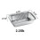 VEZEE Bandeja rectangular de aluminio desechable de 2,25 libras (10 unidades) 2