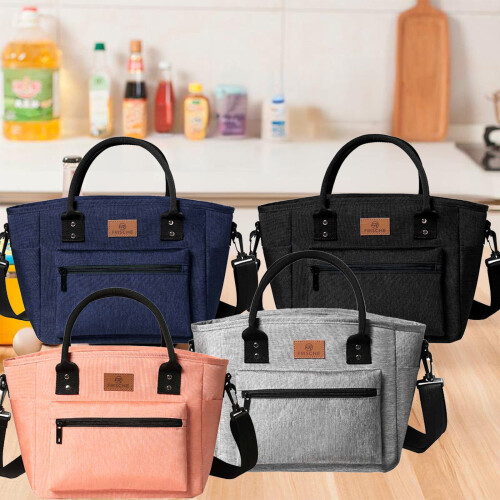 Luckky Lunch Box για γυναίκες, μονωμένη τσάντα φαγητού για γυναίκες με ρυθμιζόμενο 2
