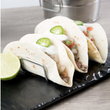 Stainless Steel Wire Taco Holder Stand Taco Tray with 2 or 3 Compartments