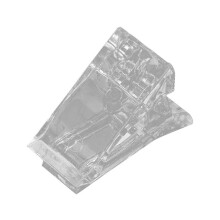 Clear Nail Tip Clips for Manicure Acrylic Nail Extension Holder Transparent Reusable