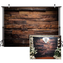 Custom 7x5ft Brown Wood Backdrop for Photography Customized Vintage Background for Photo Studio Props D104