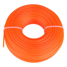 ZPSHYD Trimmer-Ersatzspule, 2,4 mm Trimmerfaden, Nylonschnur, Rundfaden, Benzin-Rasentrimmerspule (50 m)
