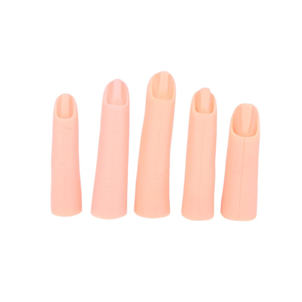 Reusable Nail Practice Fingers with Realistic Form for Acrylic Nail Training and Manicure Artists