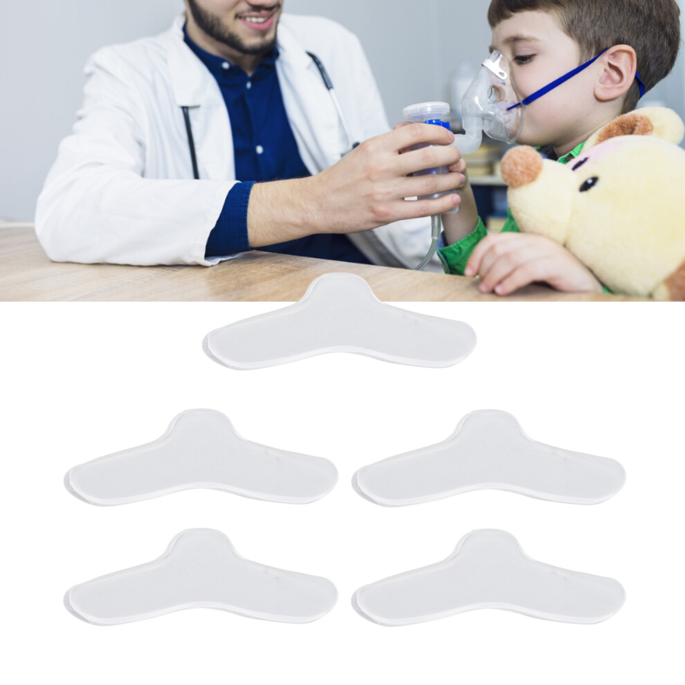 5pcs Silicone Gel Nasal Pad Set for Breathing Machines, Face Guard Replacement