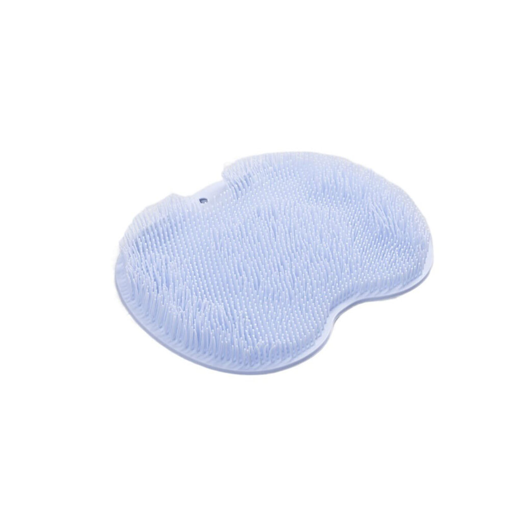 Blue Exfoliating Glove With Dual Texture For Gentle Skin Scrub And Dead Skin Removal,