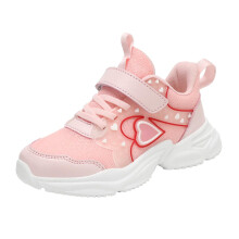 Kids Sports Shoes Girls Trainers Breathable Mesh NonSlip Sole Pink Lightweight 11.5 UK Child